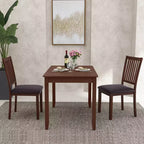 Sedia da pranzo moderna da 2/4 pezzi con schienale alto inclinato in pelle PVC resistente all'usura