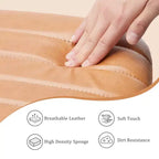 Sedia ergonomica da lavoro in pelle PU regolabile in altezza con gambe incrociate