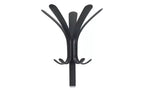 Appendiabiti, Struttura autoportante, Dieci pomelli, Acciaio/Plastica, 19.75l x 19.75p x 68.9a, Nero