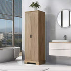 Mobile bagno a doppia anta con ripiano regolabile, armadietto verticale