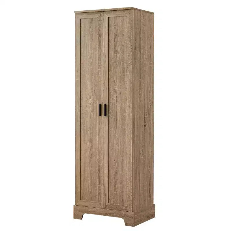 Mobile bagno a doppia anta con ripiano regolabile, armadietto verticale