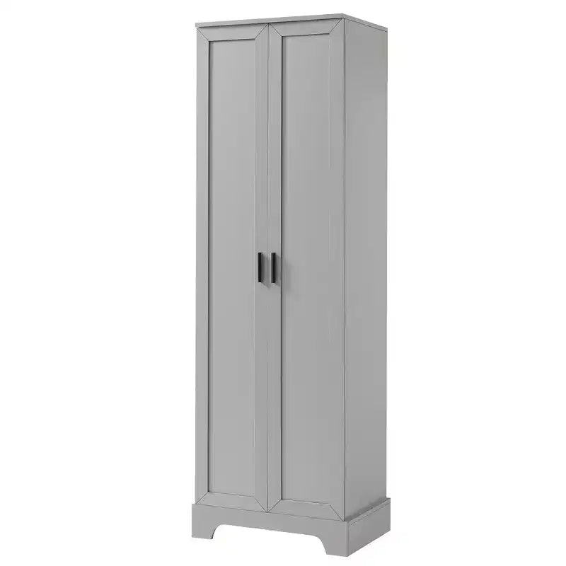Mobile bagno a doppia anta con ripiano regolabile, armadietto verticale