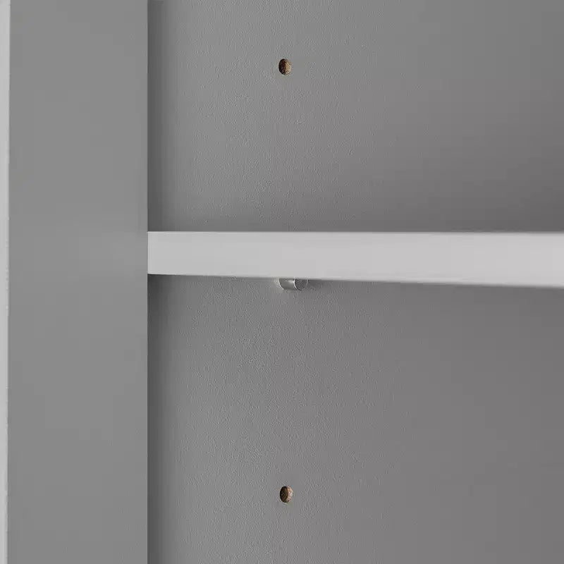 Mobile bagno a doppia anta con ripiano regolabile, armadietto verticale