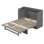 Letto a scomparsa matrimoniale/queen-size con ampi cassetti e porte USB