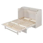 Letto a scomparsa matrimoniale/queen-size con ampi cassetti e porte USB