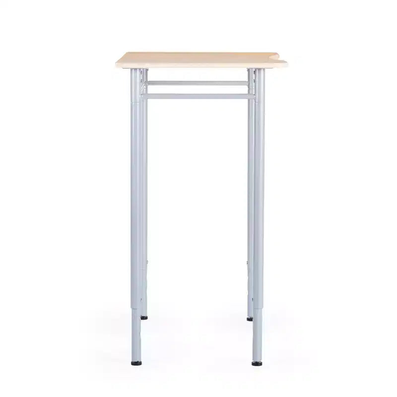 Scrivania regolabile rettangolare per bambini e adulti, scrivania da studio in legno per casa, postazione per aula con robuste gambe in metallo
