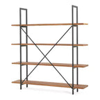 Libreria Industriale in Metallo e Legno di Abete Tearach