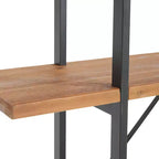 Libreria Industriale in Metallo e Legno di Abete Tearach