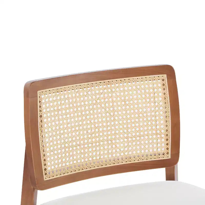 Sedia d'accento in 2 pezzi, Poltrona lounge moderna con schienale intrecciato, per soggiorno, camera da letto, Beige