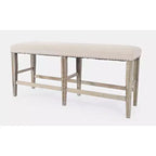 Panca Fairview Transitional 52 senza schienale, imbottita, altezza bancone