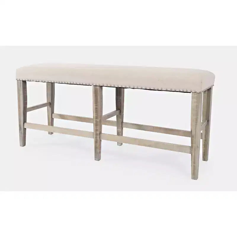 Panca Fairview Transitional 52 senza schienale, imbottita, altezza bancone