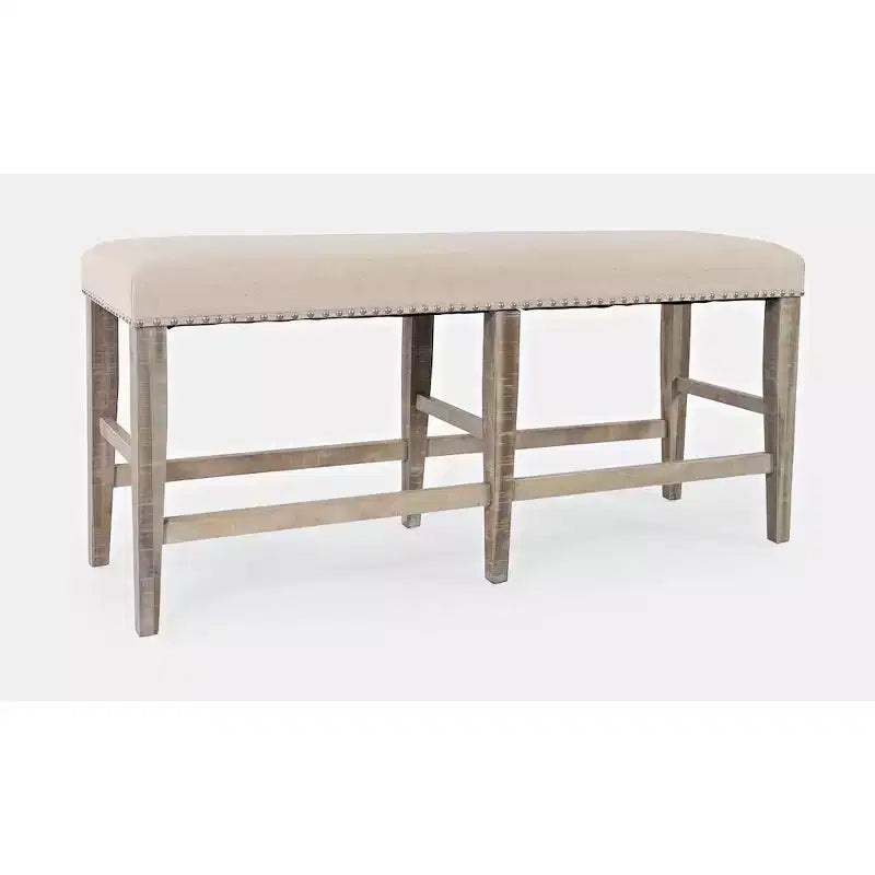 Panca Fairview Transitional 52 senza schienale, imbottita, altezza bancone