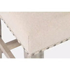Panca Fairview Transitional 52 senza schienale, imbottita, altezza bancone