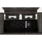 Scrivania da fattoria con ricarica USB Madison County Rustic in legno massello di recupero