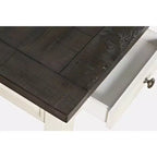 Scrivania da fattoria con ricarica USB Madison County Rustic in legno massello di recupero