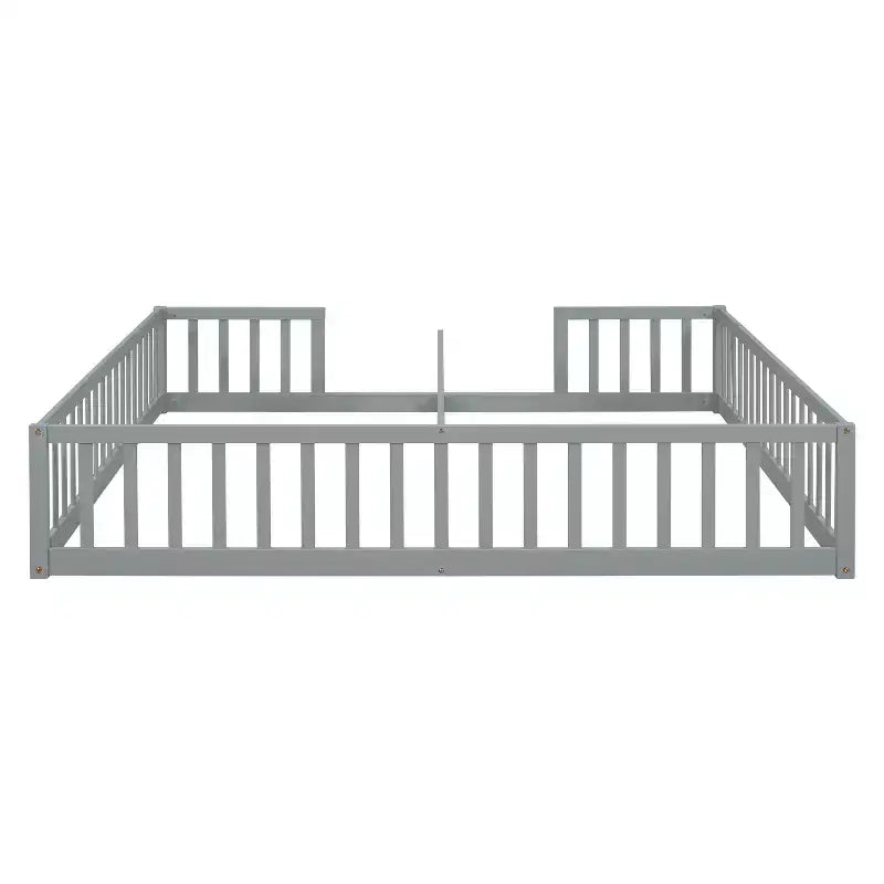 Letto a castello singolo con sponde protettive, pino e legno ingegnerizzato, naturale e grigio, sicuro, robusto, salvaspazio, facile montaggio per bambini
