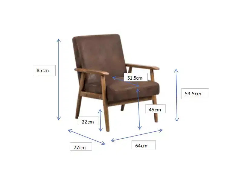 Poltrona moderna con braccioli, poltrona lounge con braccioli affusolati, telaio in legno massiccio, sedia rivestita in microfibra per soggiorno, ufficio