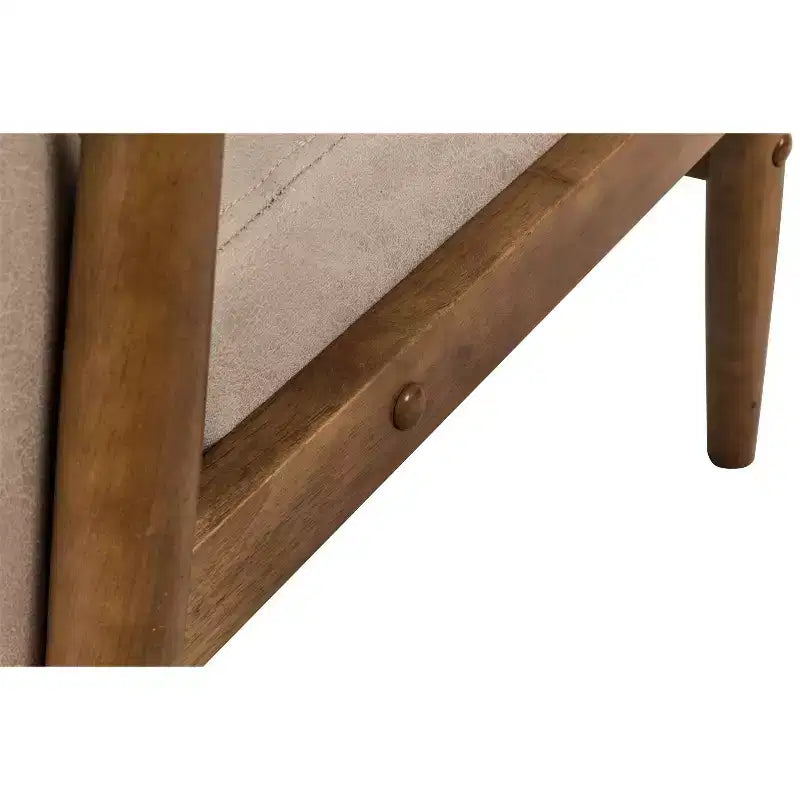Poltrona moderna con braccioli, poltrona lounge con braccioli affusolati, telaio in legno massiccio, sedia rivestita in microfibra per soggiorno, ufficio