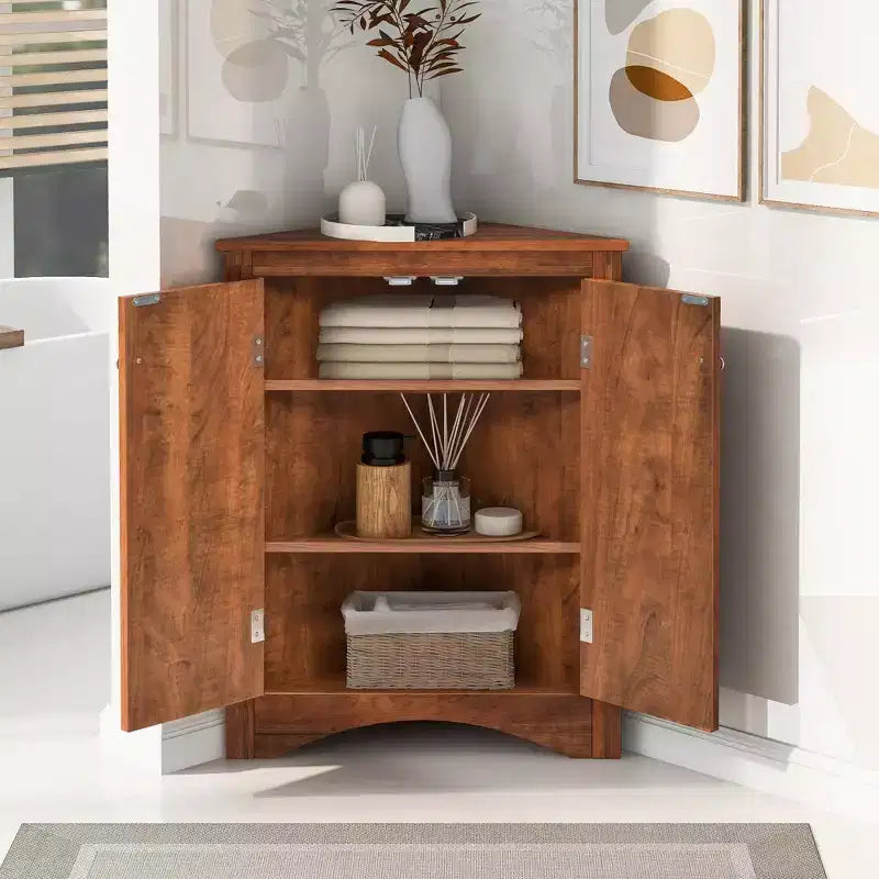 Mobile angolare da bagno Ellis Modern Wood