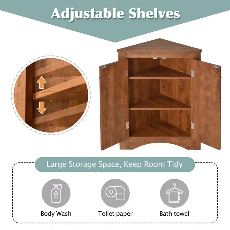 Mobile angolare da bagno Ellis Modern Wood