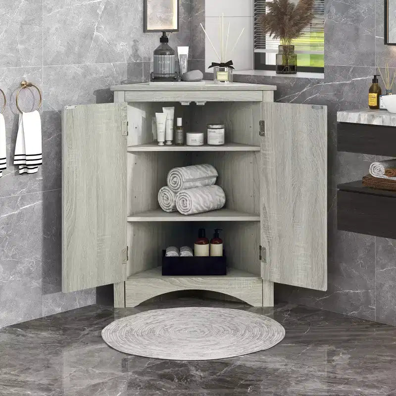 Mobile angolare da bagno Ellis Modern Wood