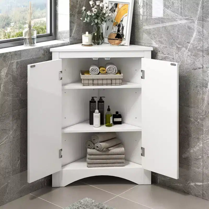 Mobile angolare da bagno Ellis Modern Wood