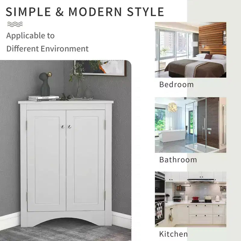 Mobile angolare da bagno Ellis Modern Wood