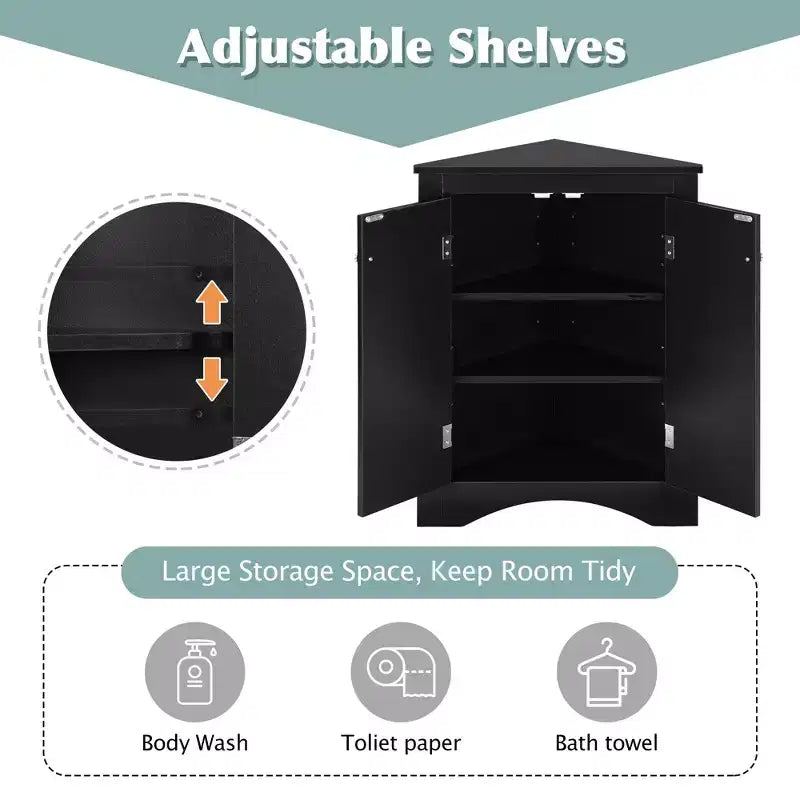 Mobile angolare da bagno Ellis Modern Wood