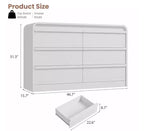 Cassettiera moderna ad arco con 6 cassetti per tavolo da pranzo - Cassettone in legno nero largo 120 cm - Design con bordi curvi - Ampio spazio di archiviazione per sala da pranzo, camera da letto, soggiorno