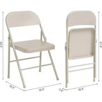 Tavolo Pieghevole, Tavolo e Sedie Pieghevoli Quadrati a 3 Pezzi, Tavolo Quadrato Moderno per Sala da Pranzo, Tavolo da Gioco per Casa, Feste, Picnic
