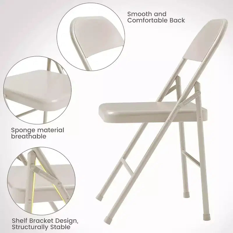Tavolo Pieghevole, Tavolo e Sedie Pieghevoli Quadrati a 3 Pezzi, Tavolo Quadrato Moderno per Sala da Pranzo, Tavolo da Gioco per Casa, Feste, Picnic