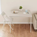 Tavolo Pieghevole, Tavolo e Sedie Pieghevoli Quadrati a 3 Pezzi, Tavolo Quadrato Moderno per Sala da Pranzo, Tavolo da Gioco per Casa, Feste, Picnic