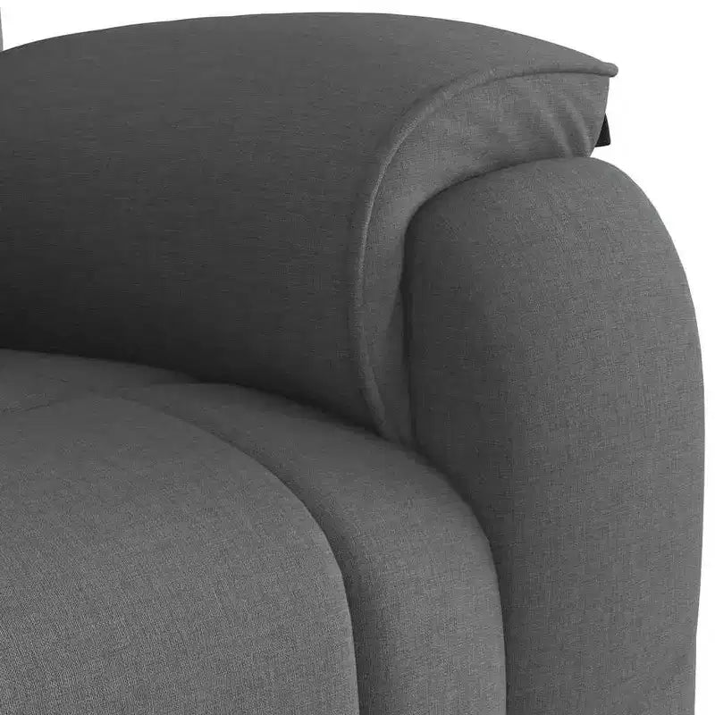 Poltrona Reclinabile Elettrica con Funzione Massaggio in Tessuto