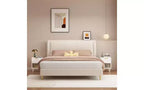 Comodino moderno da 57,99 cm con un ampio cassetto e ripiano aperto, maniglia decorativa dorata, per camera da letto e soggiorno, bianco
