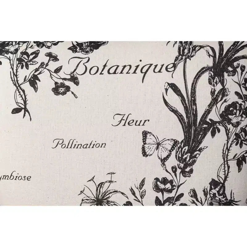 Poltrona a pozzetto con schienale a botte Everett in tessuto con motivo script vintage e poggiapiedi