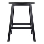 Sgabello da bar da 24" Satori con seduta a sella, altezza bancone